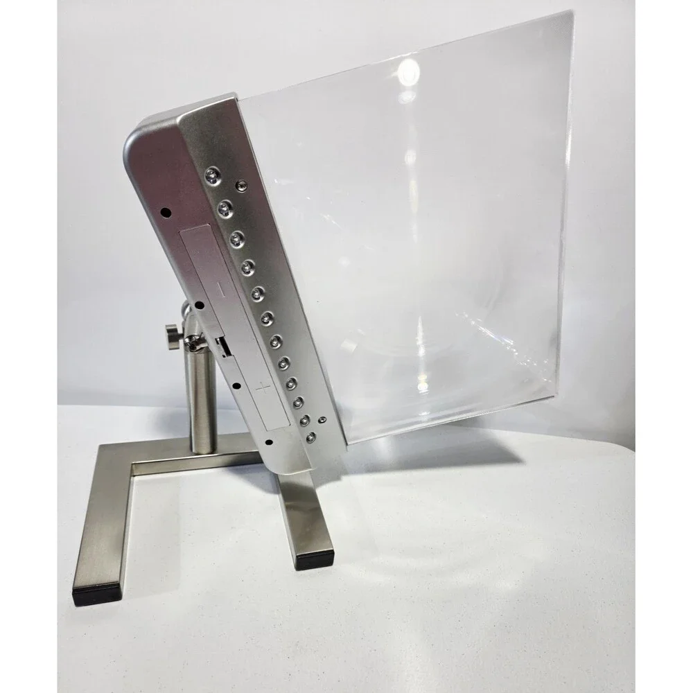 Daylight24 Full Page LED Lighted Cordless Desktop 3X Magnifier Hands Free